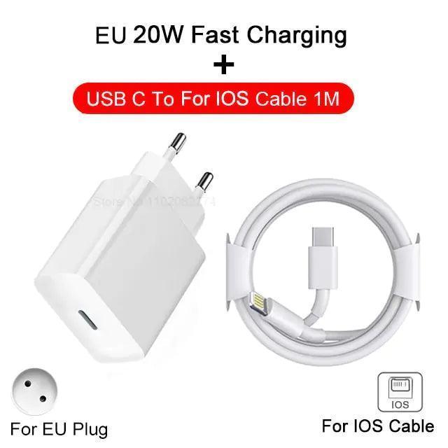 Chargeur Apple PD 20W Original – Recharge Ultra-Rapide pour iPhone et Appareils Apple