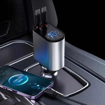 Retractable Car Charger – Compact & Fast Charging for Your Devices