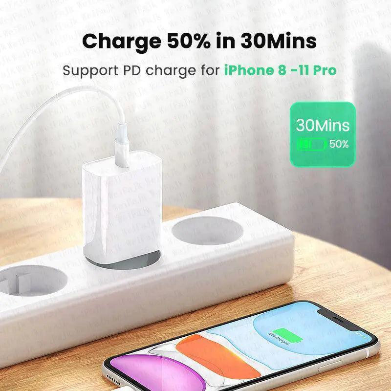 Adaptateur Chargeur 30W PD Original – Compatible avec Tous les Appareils Apple pour une Charge Rapide et Sécurisée