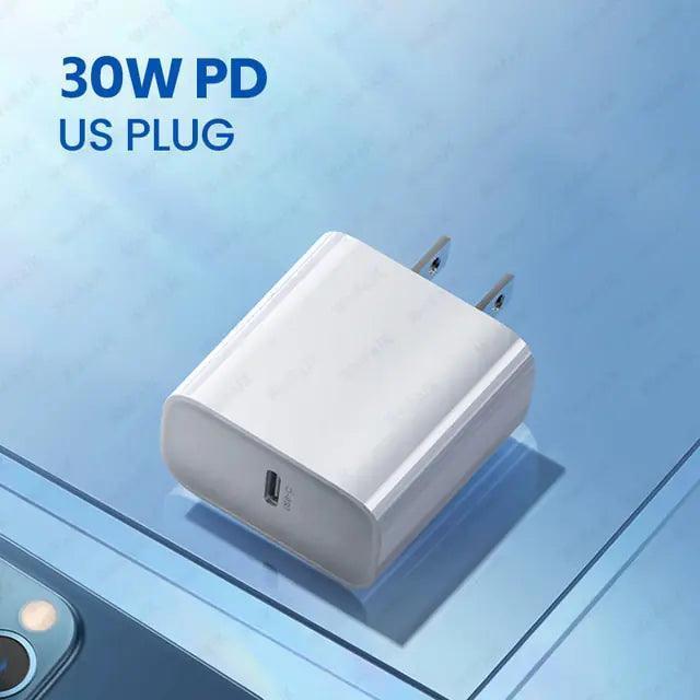 Original 30W PD Charger Adapter – Compatible with All Apple Devices for Fast and Safe Charging