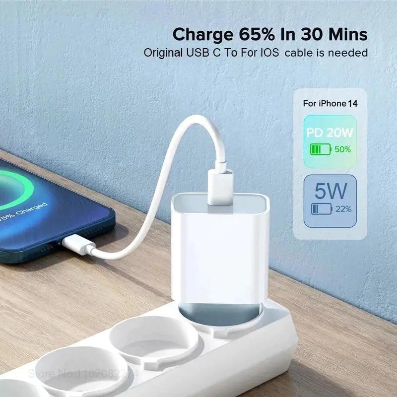 Original Apple PD 20W Charger – Ultra-Fast Charging for iPhone and Apple Devices