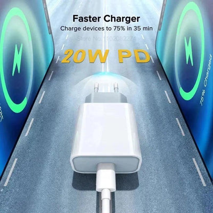 Original Apple PD 20W Charger – Ultra-Fast Charging for iPhone and Apple Devices