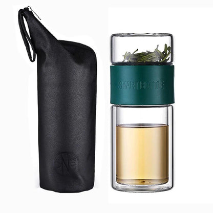 Bouteille Infuseur de Thé en Verre – Élégante, Portable et Pratique pour une Infusion Parfaite